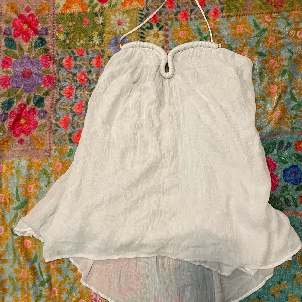 re:named White Sleeveless Top